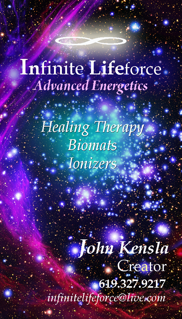 Infinite Lifeforce Advanced Energetics business card